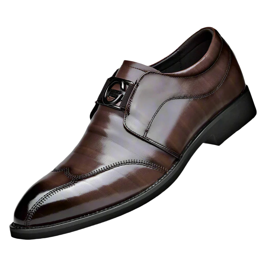 Genuine Leather Pointed-Tip Shoes