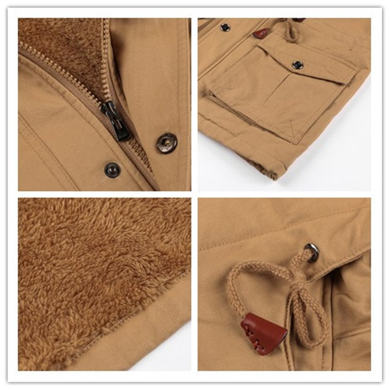Fleece Thermal Hooded Jacket