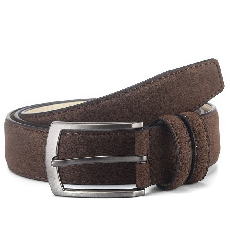 Suede Needle Buckle Belt