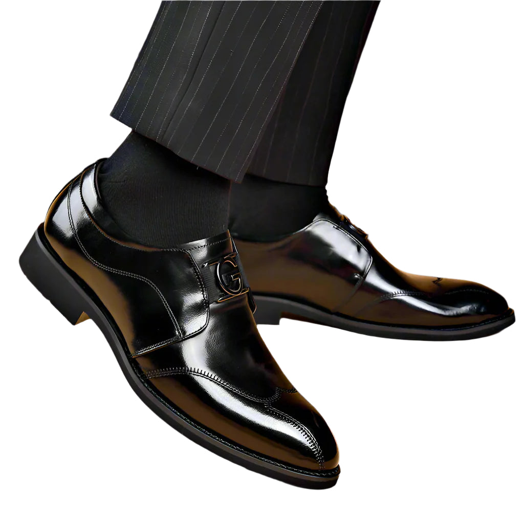 Genuine Leather Pointed-Tip Shoes