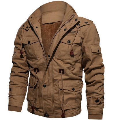 Fleece Thermal Hooded Jacket