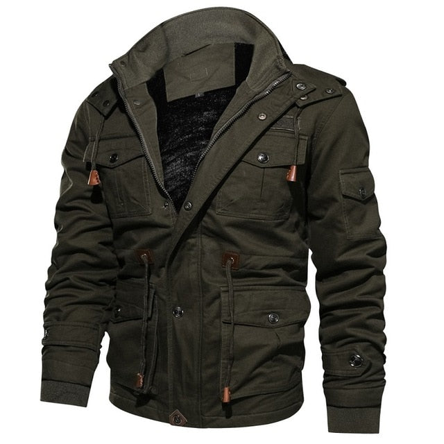 Fleece Thermal Hooded Jacket