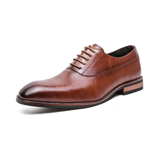 Business Lace-Up Pointed Shoes