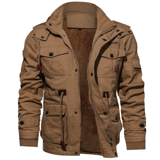 Fleece Thermal Hooded Jacket
