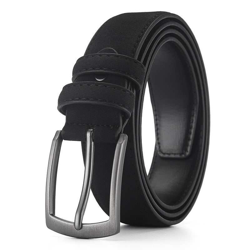 Suede Needle Buckle Belt