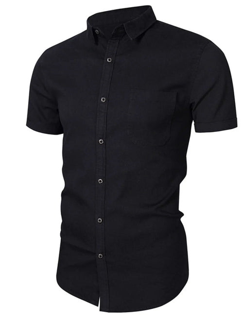 Button Up Short Sleeve Shirt - MenzPlace