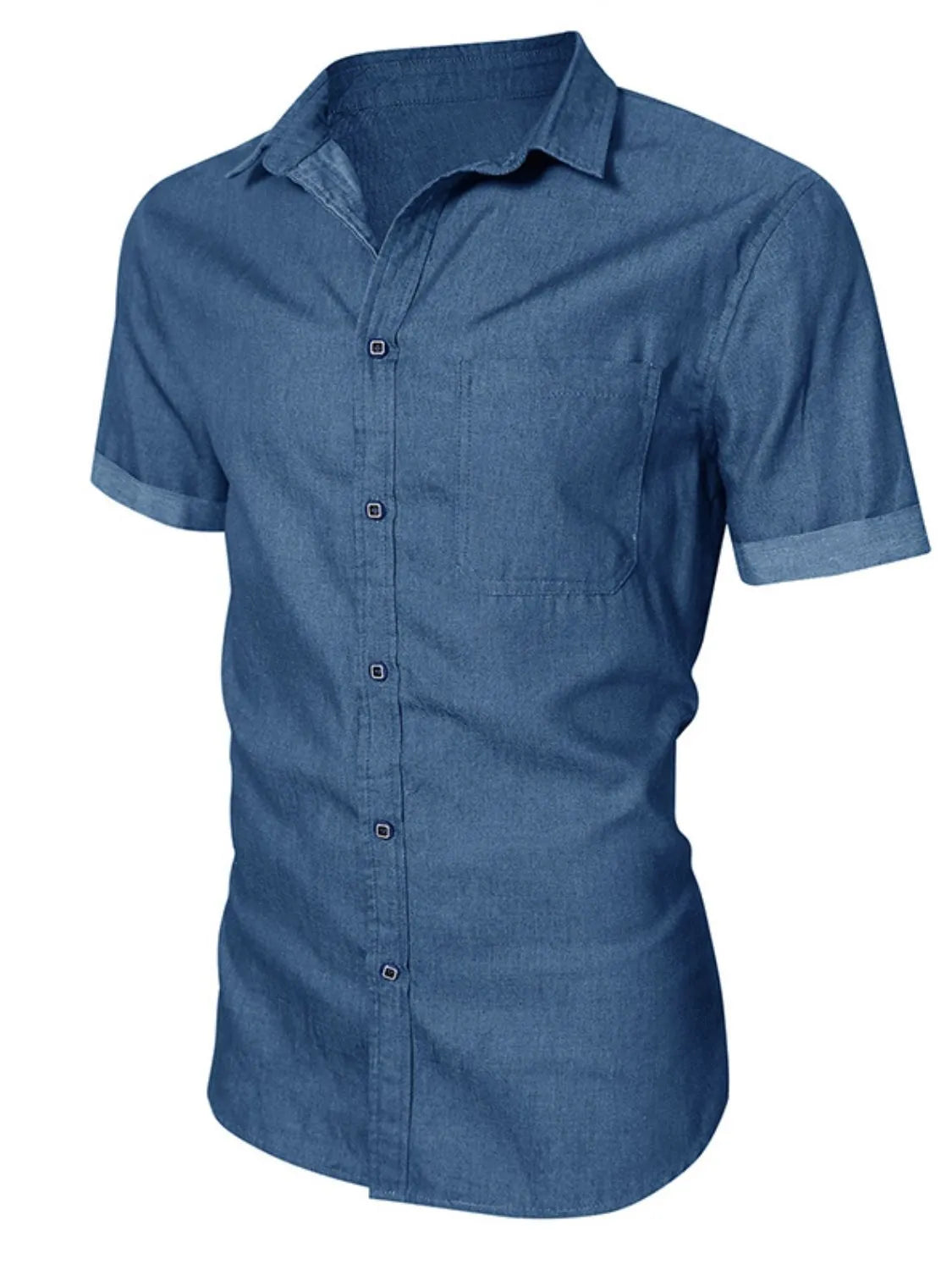 Button Up Short Sleeve Shirt - MenzPlace