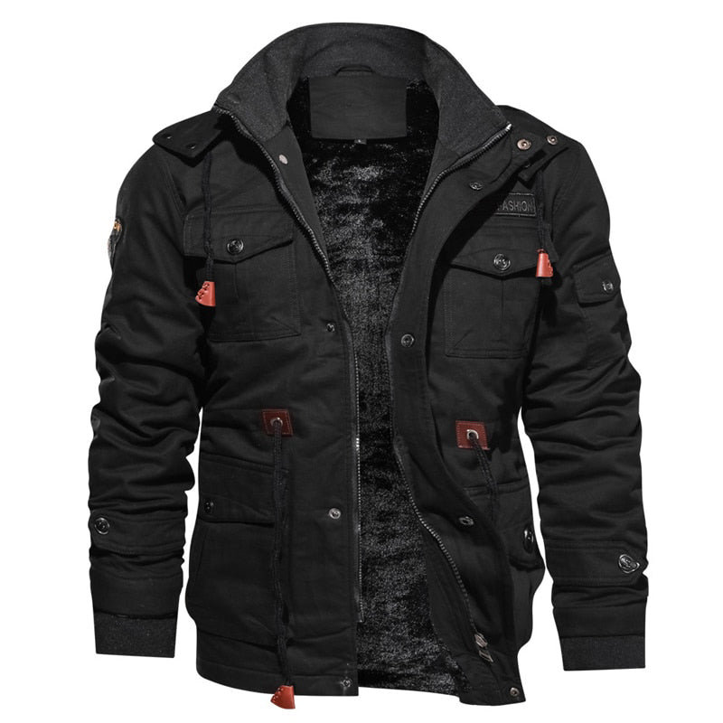 Fleece Thermal Hooded Jacket