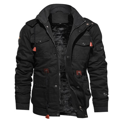 Fleece Thermal Hooded Jacket