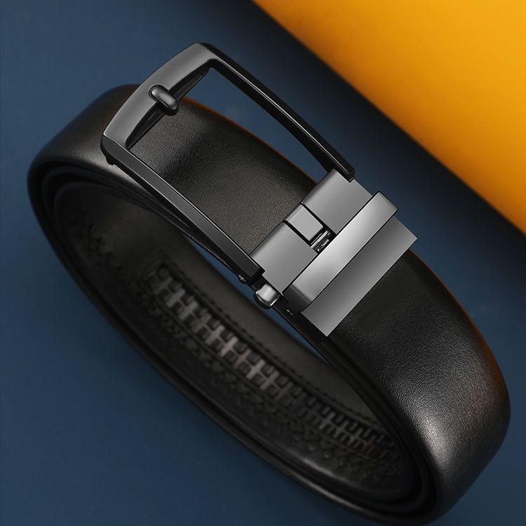 Two-layer Pin Buckle Leather Belt