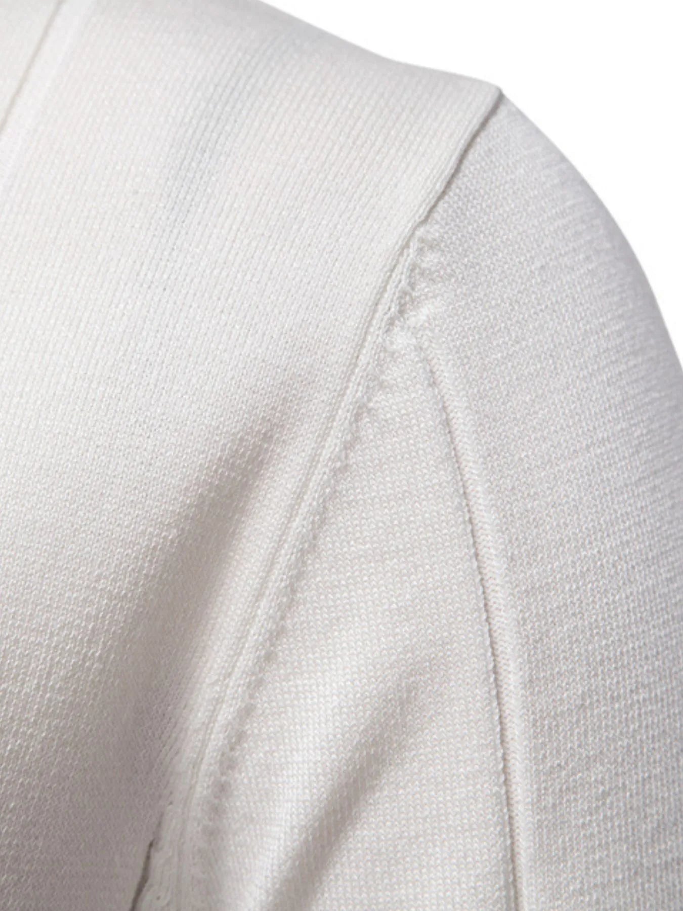 Classic Zip-Neck Knitted Polo Shirt - MenzPlace