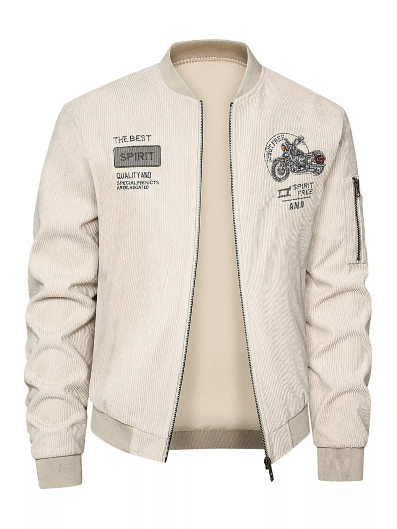 Corduroy Bomber Jacket - MenzPlace