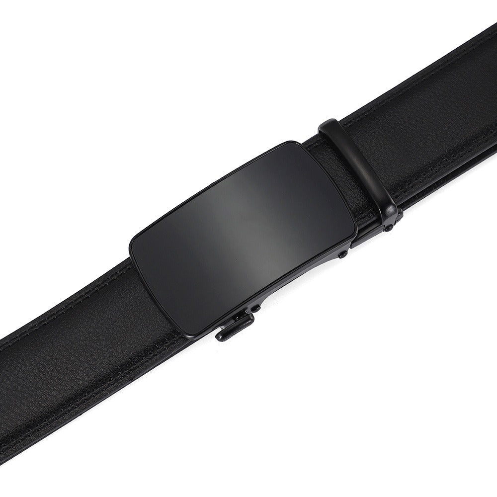 Automatic Buckle Two-Layer Leather Belt