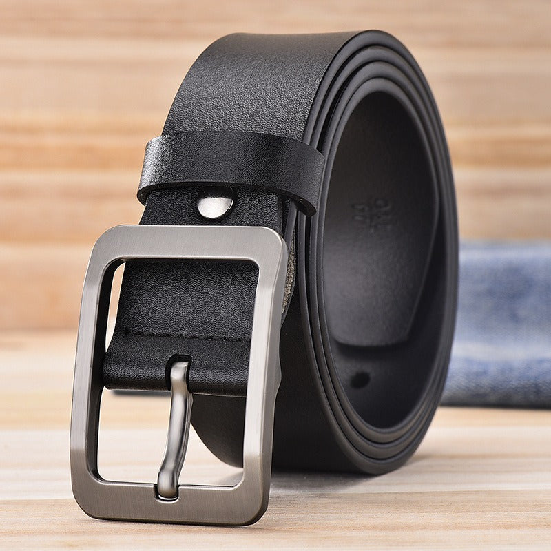 Pure Leather Pin Buckle Belt
