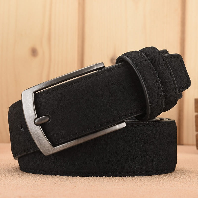 Suede Needle Buckle Belt