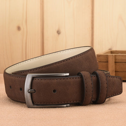 Suede Needle Buckle Belt