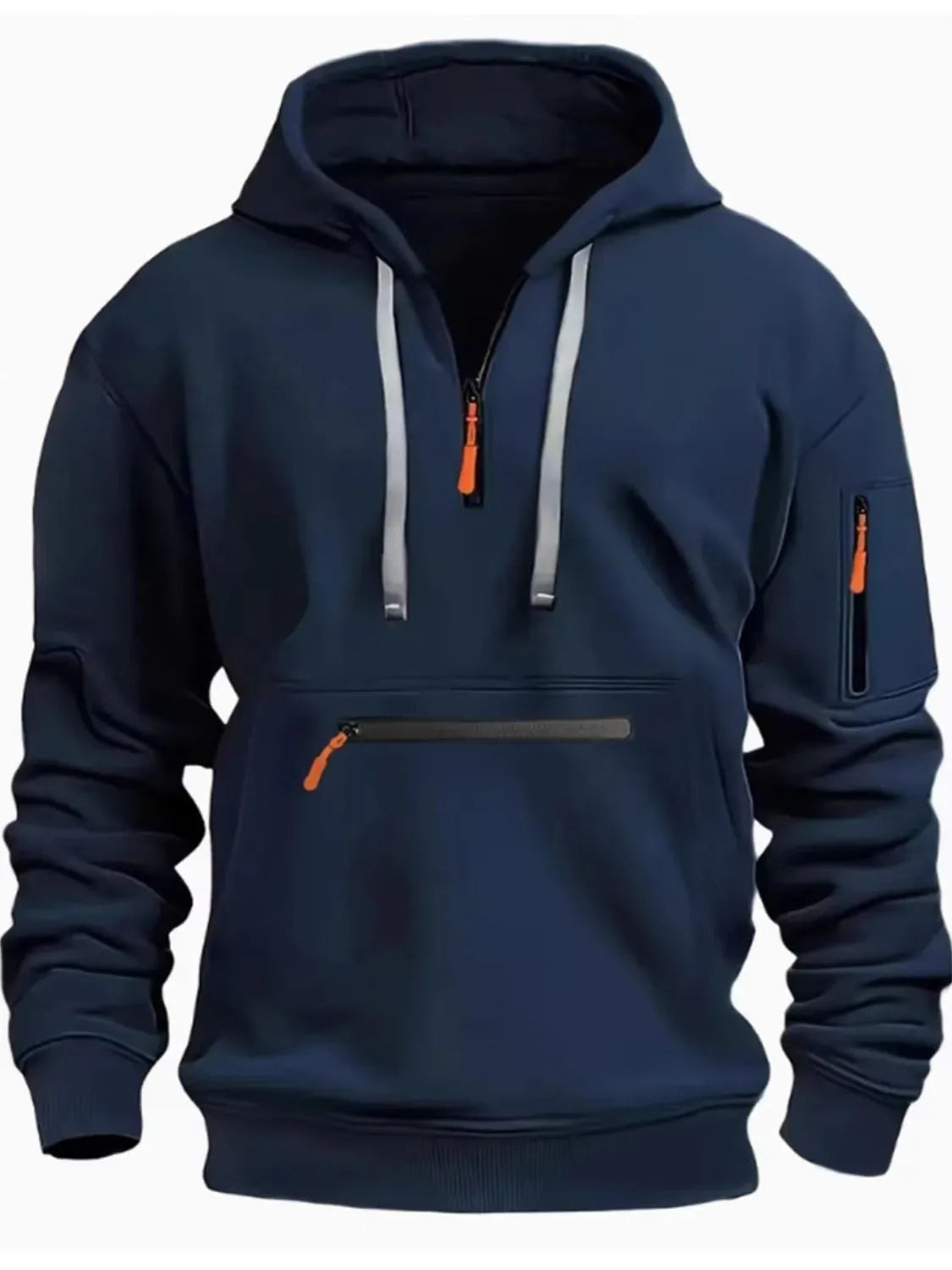 Half Zip Long Sleeve - Hoodie - MenzPlace