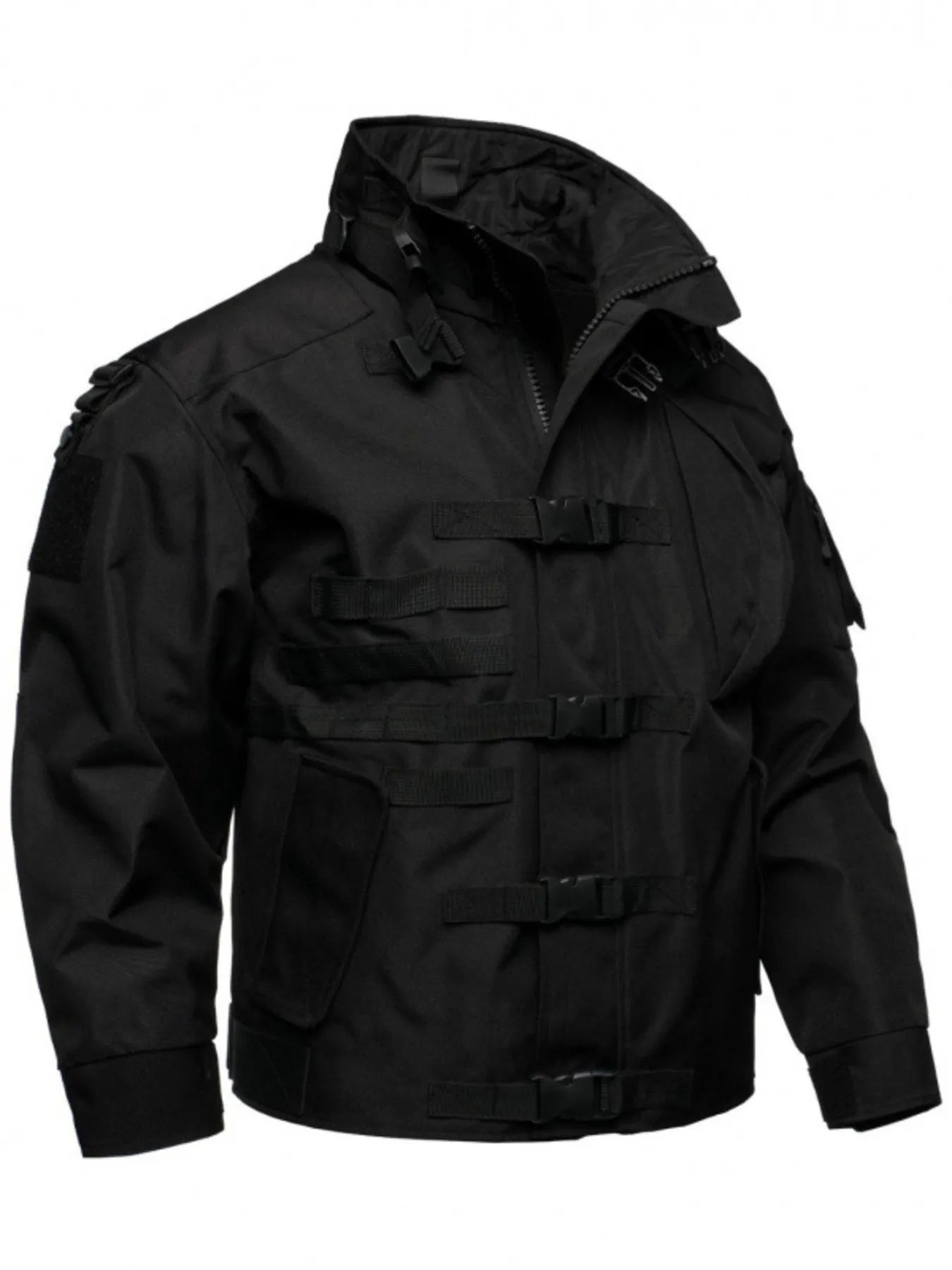 Multi Buckle Water-Resistant Jacket - MenzPlace