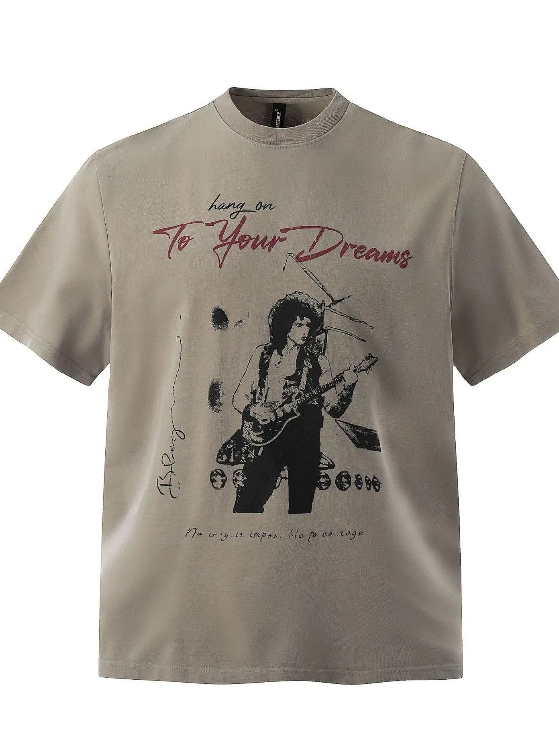 Graphic Round Neck Short Sleeve T-Shirt - MenzPlace