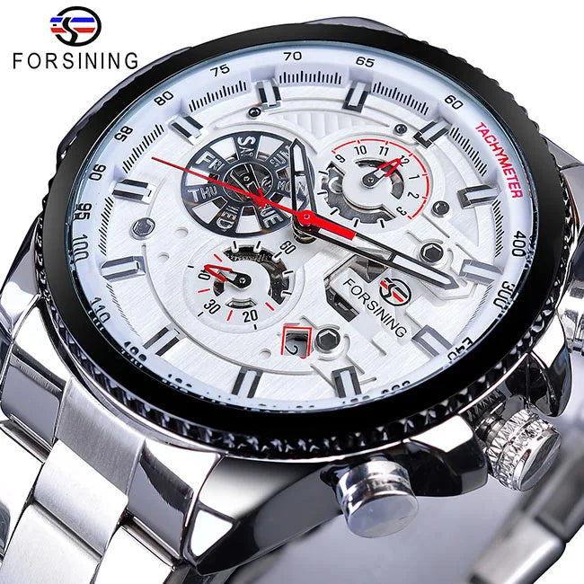 Forsining Three Dial Calendar Men’s Watch
