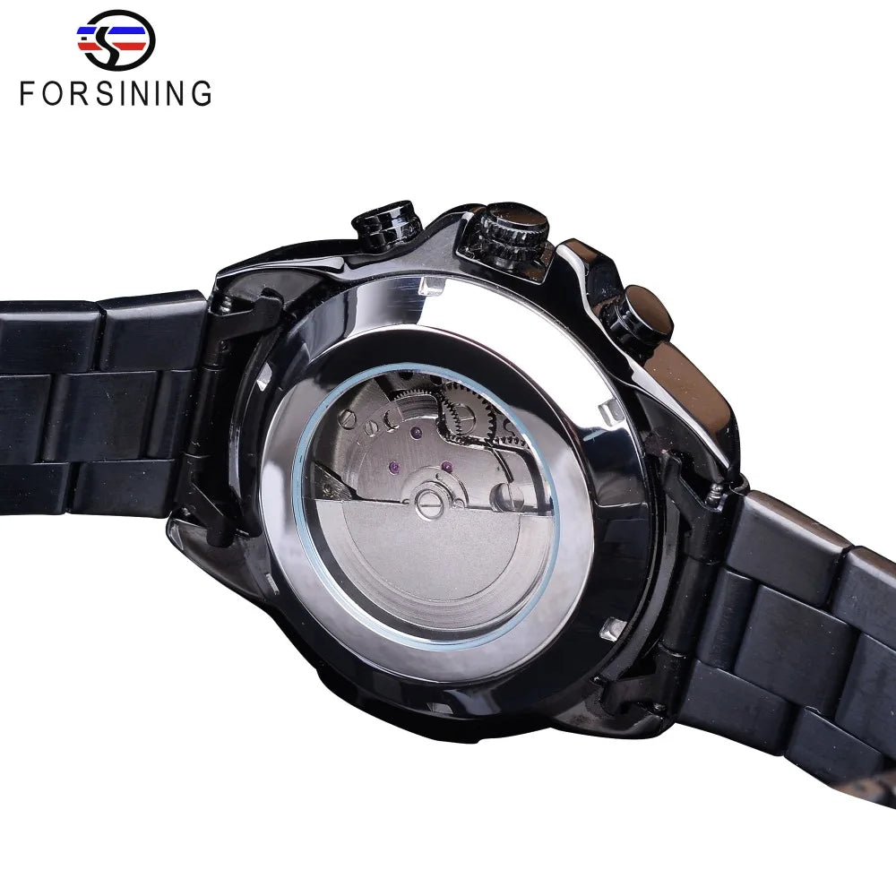 Forsining Three Dial Calendar Men’s Watch