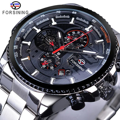 Forsining Three Dial Calendar Men’s Watch