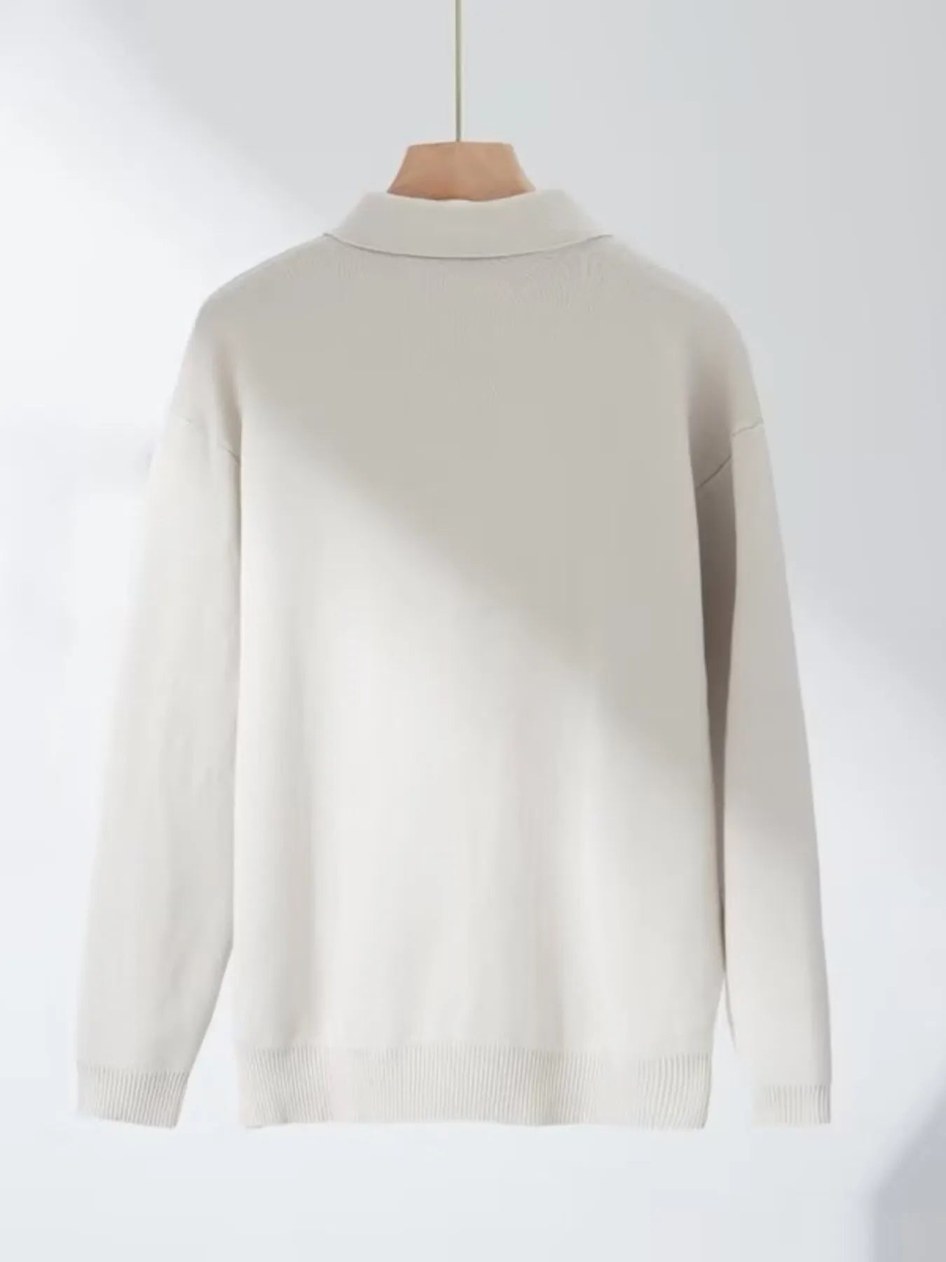 Half-Zip Collar Knitted Pullover - Plus Size - MenzPlace