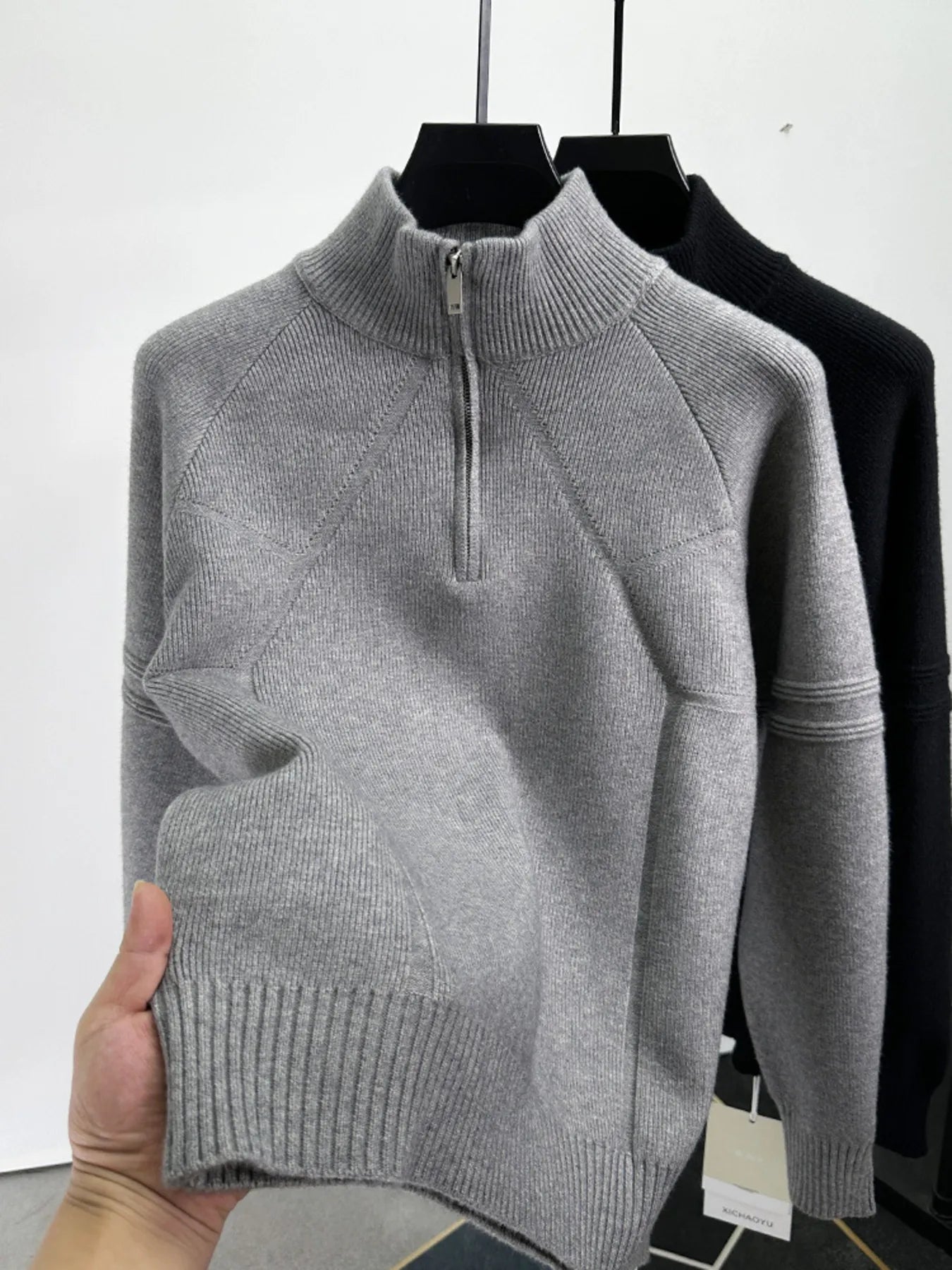 Half-Zip Turtleneck Jumper - MenzPlace
