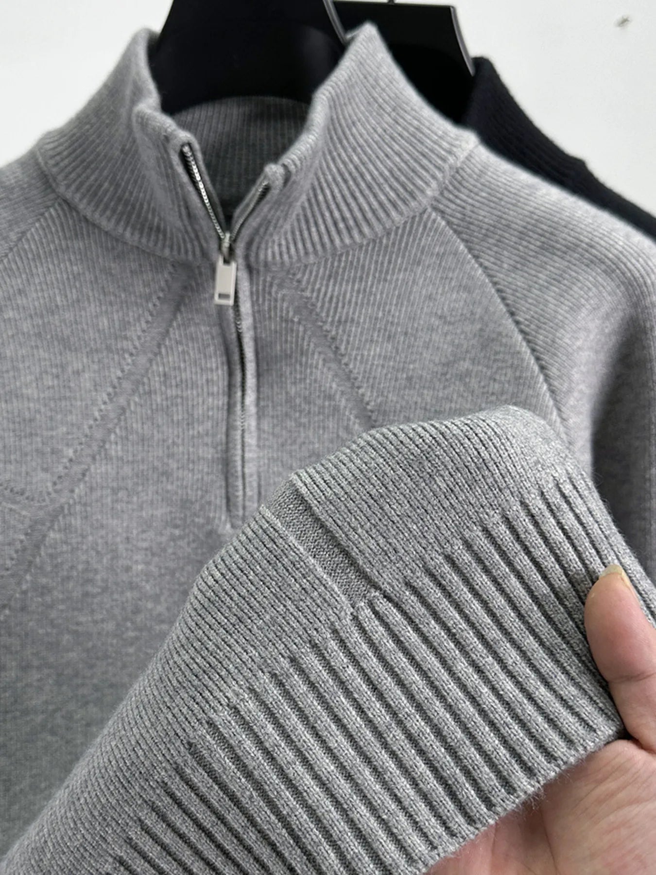 Half-Zip Turtleneck Jumper - MenzPlace