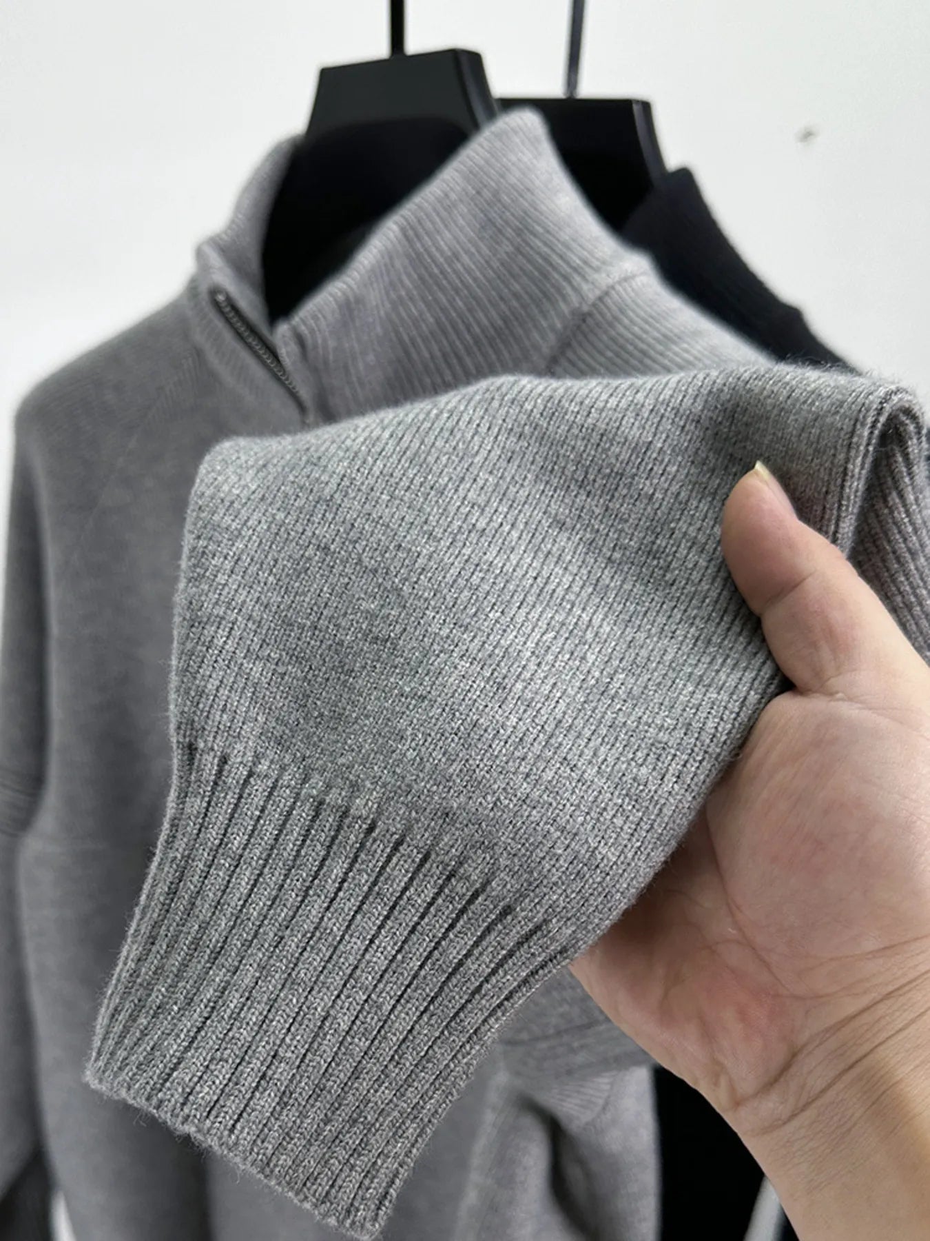 Half-Zip Turtleneck Jumper - MenzPlace