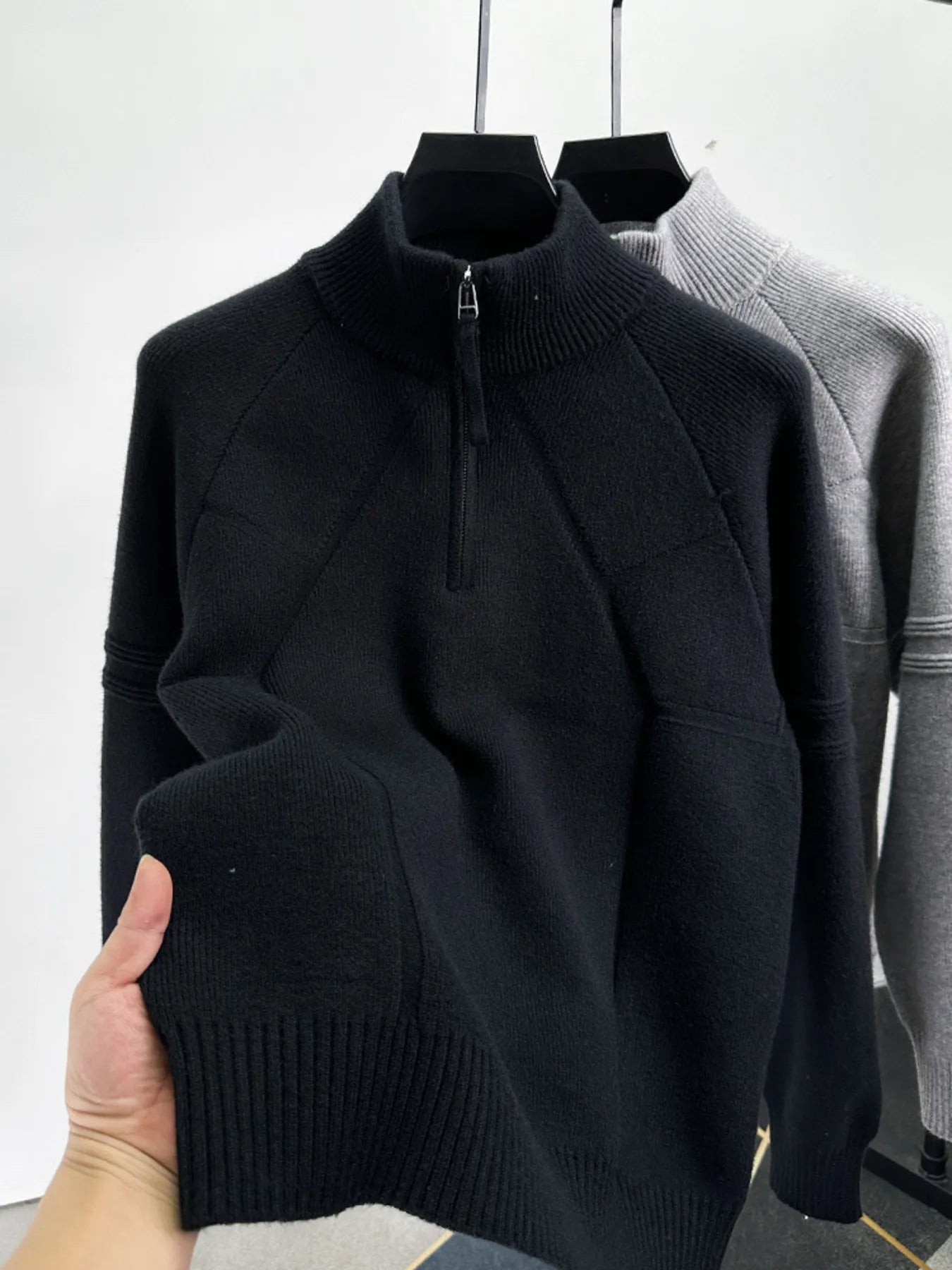 Half-Zip Turtleneck Jumper - MenzPlace