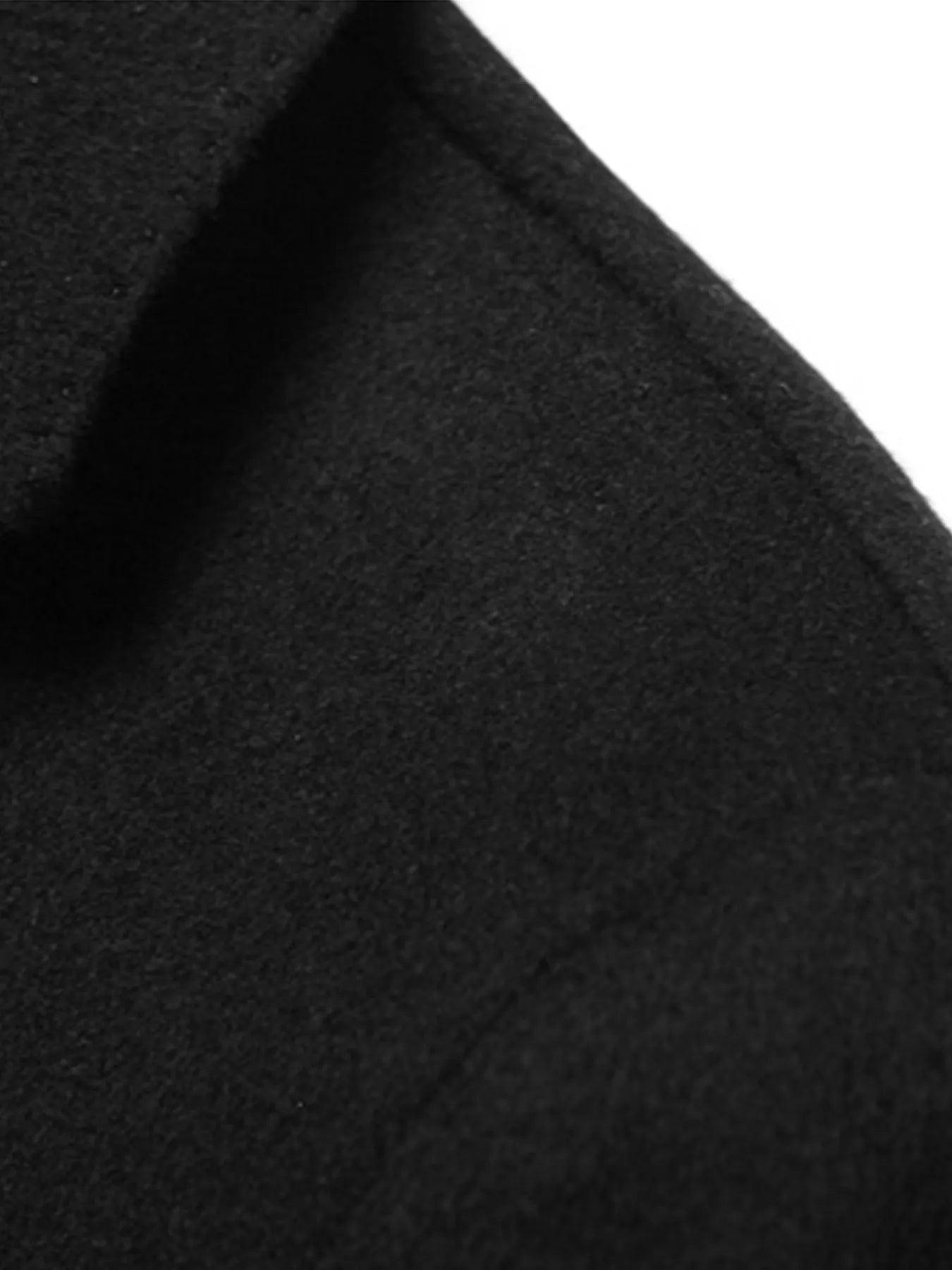 Long Sleeve Wool Outerwear - Plus Size - MenzPlace