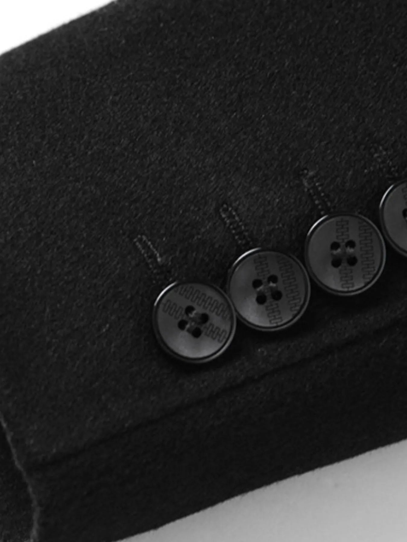 Long Sleeve Wool Outerwear - Plus Size - MenzPlace