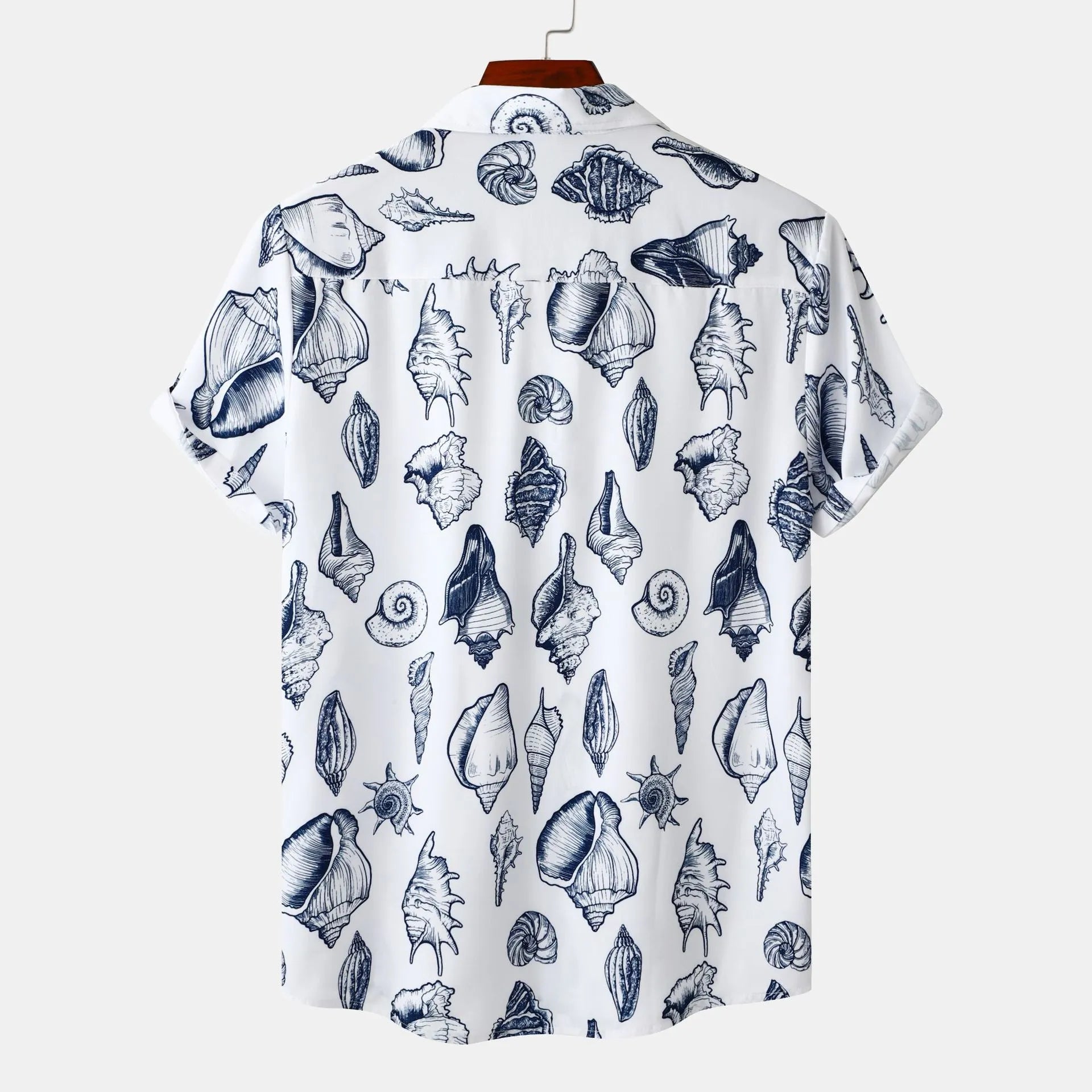 Printed Short Sleeve Shirt - Plus Size - MenzPlace