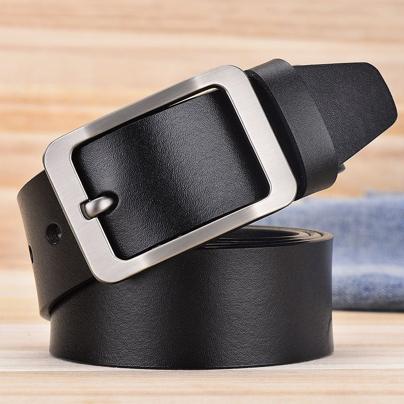 Pure Leather Pin Buckle Belt - MenzPlace