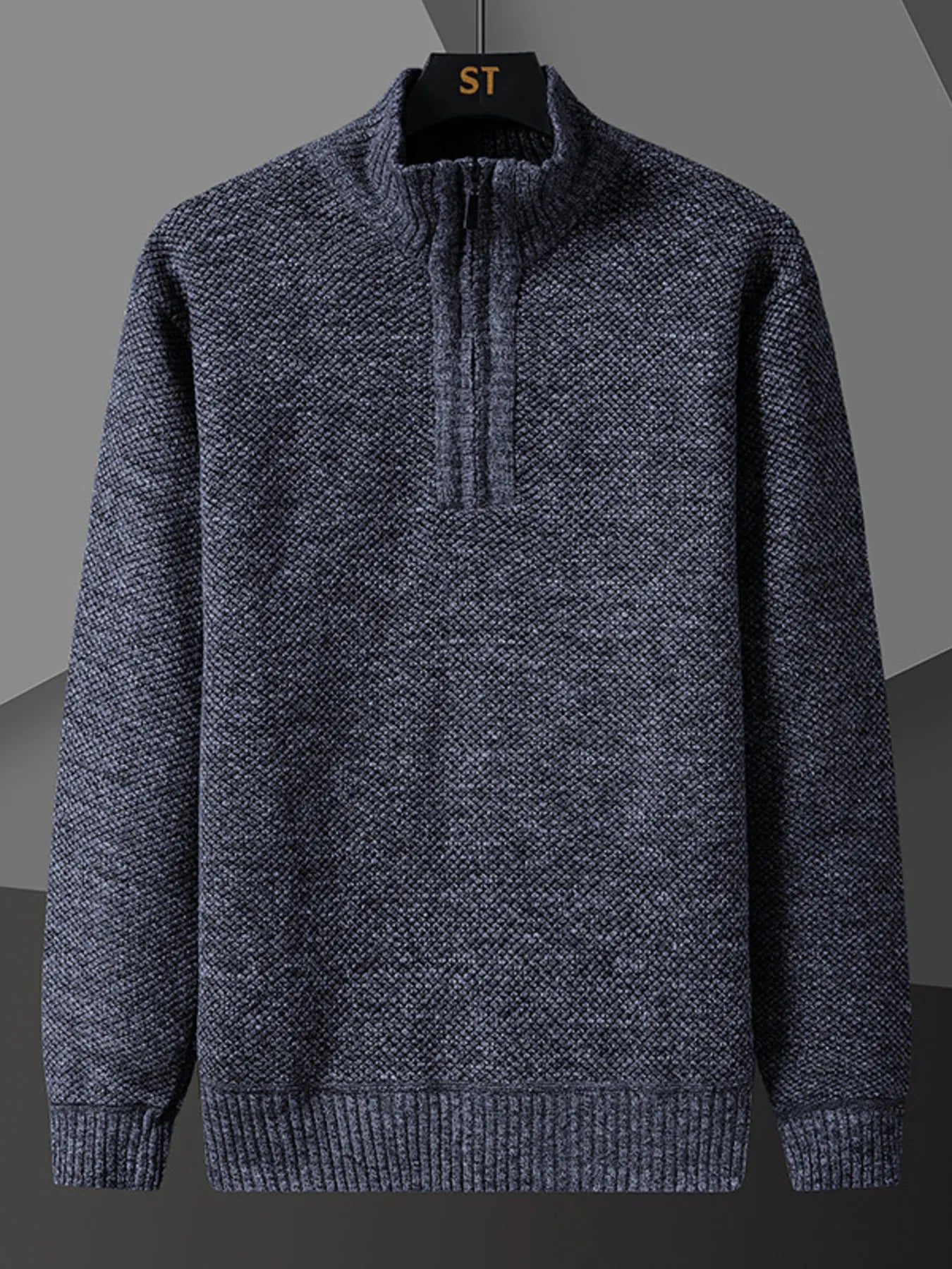 Quarter Zip Sweater - Plus Size - MenzPlace