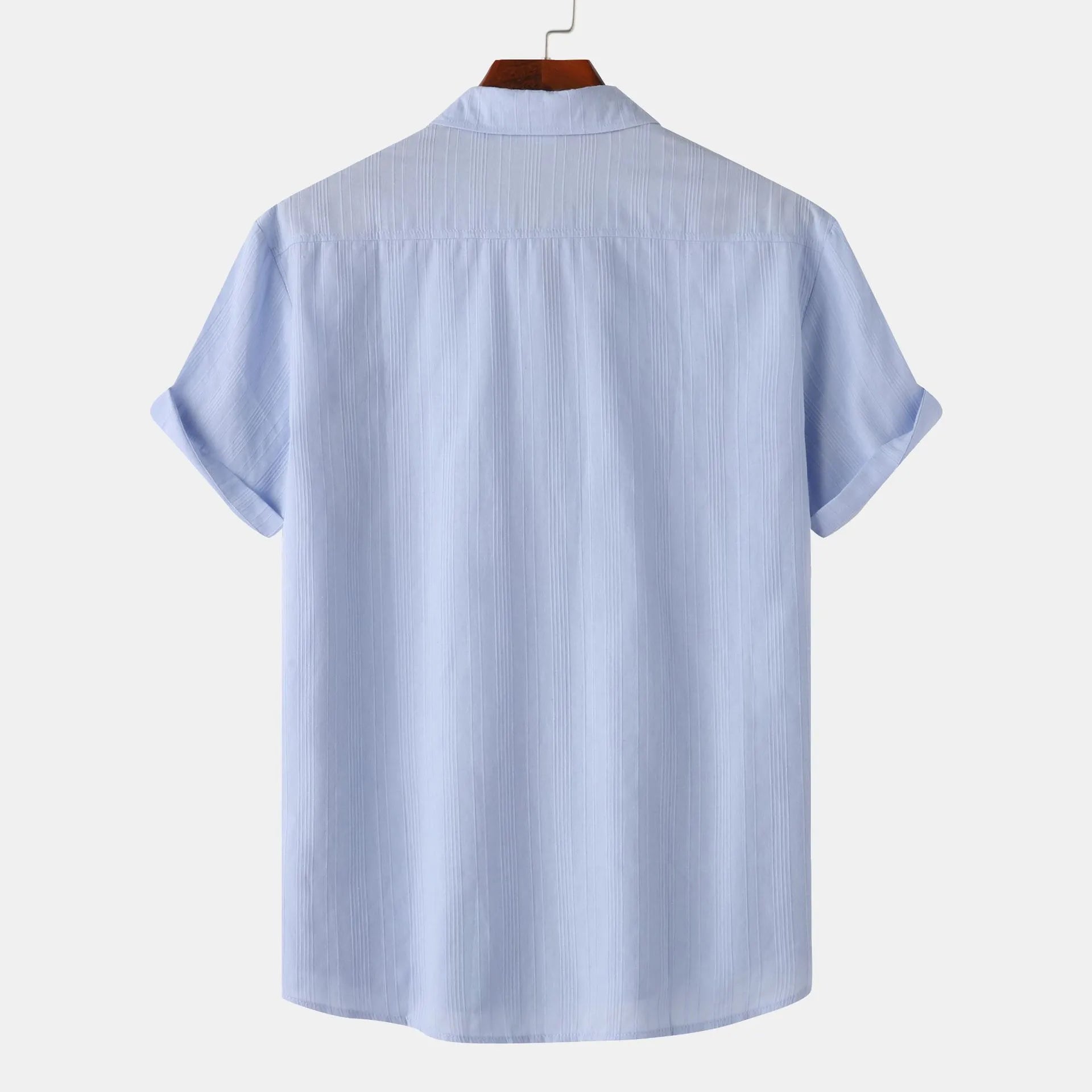 Short Sleeve Shirt with Chest Pocket - MenzPlace
