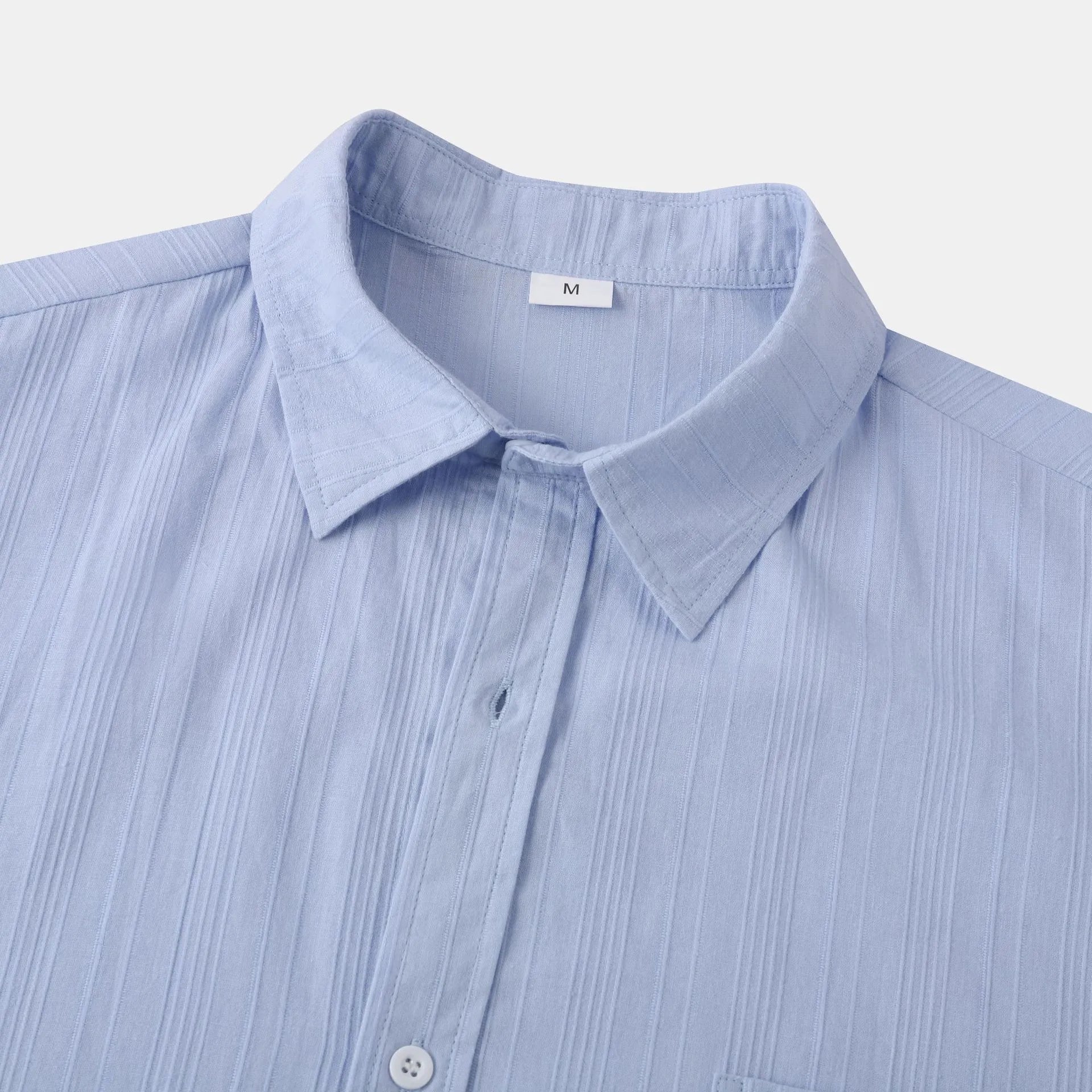 Short Sleeve Shirt with Chest Pocket - MenzPlace