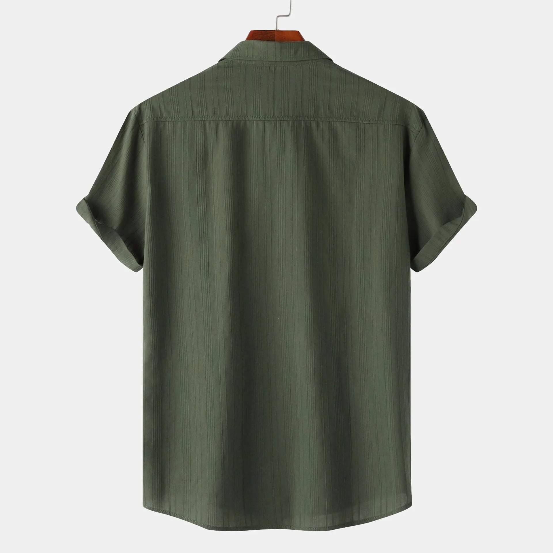 Short Sleeve Shirt with Chest Pocket - MenzPlace