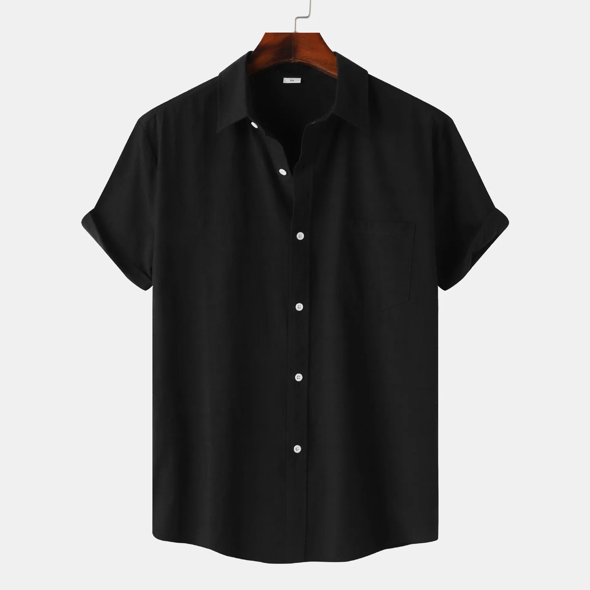 Short Sleeve Shirt with Chest Pocket - MenzPlace