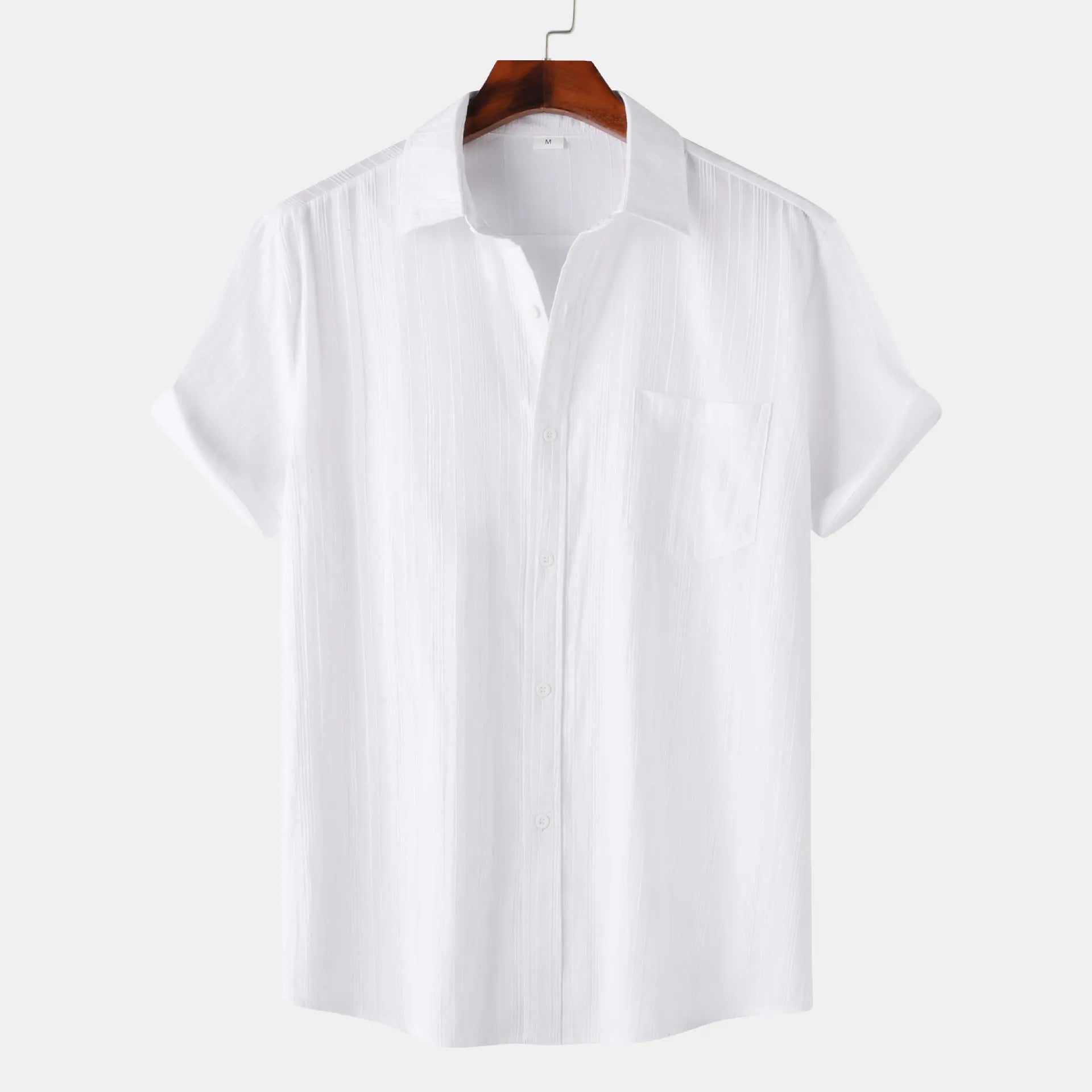 Short Sleeve Shirt with Chest Pocket - MenzPlace