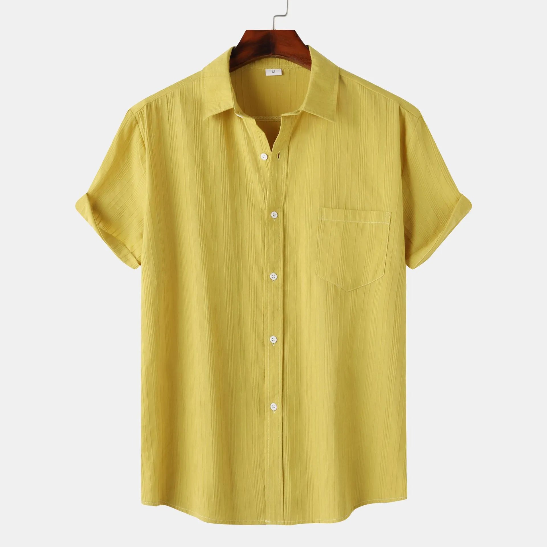 Short Sleeve Shirt with Chest Pocket - MenzPlace