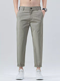 Straight-Leg Cropped Pants - MenzPlace