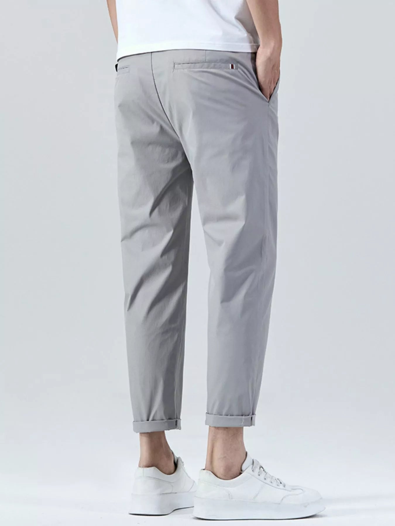 Straight-Leg Cropped Pants - MenzPlace