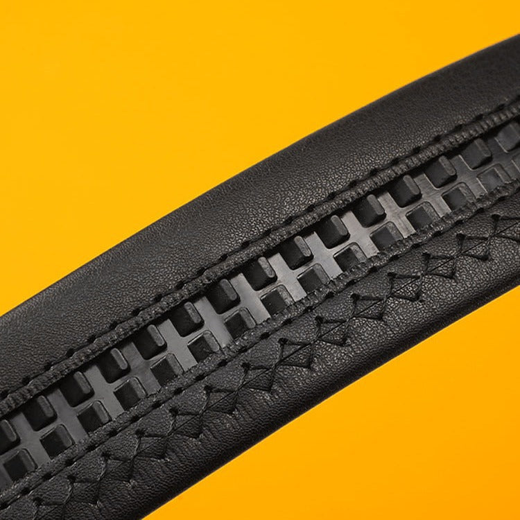 Two-layer Pin Buckle Leather Belt - MenzPlace