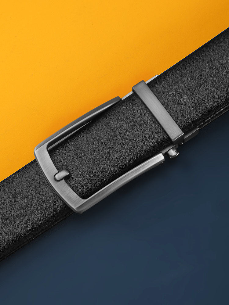 Two-layer Pin Buckle Leather Belt - MenzPlace