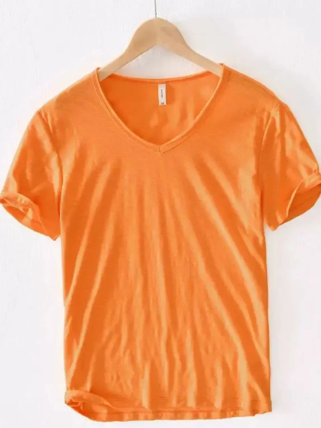 V-Neck Short Sleeve T-Shirt - Plus Size - MenzPlace