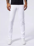 White Straight Leg Jeans - MenzPlace