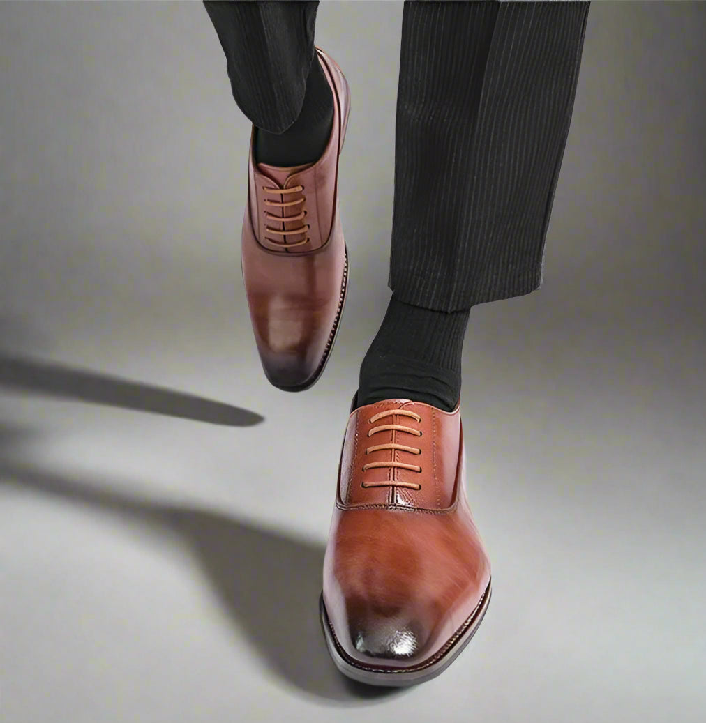 Business Lace-Up Pointed Shoes